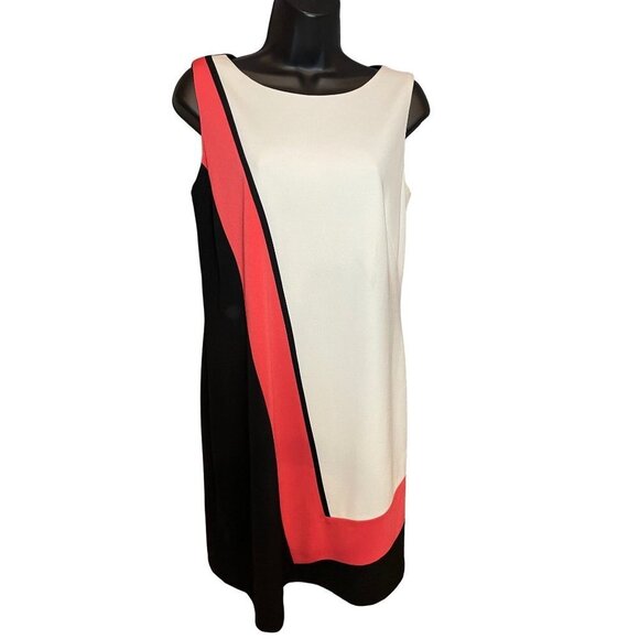 Tahari Sleeveless Sheath Knee-length Dress Sz 6 - Picture 1 of 8